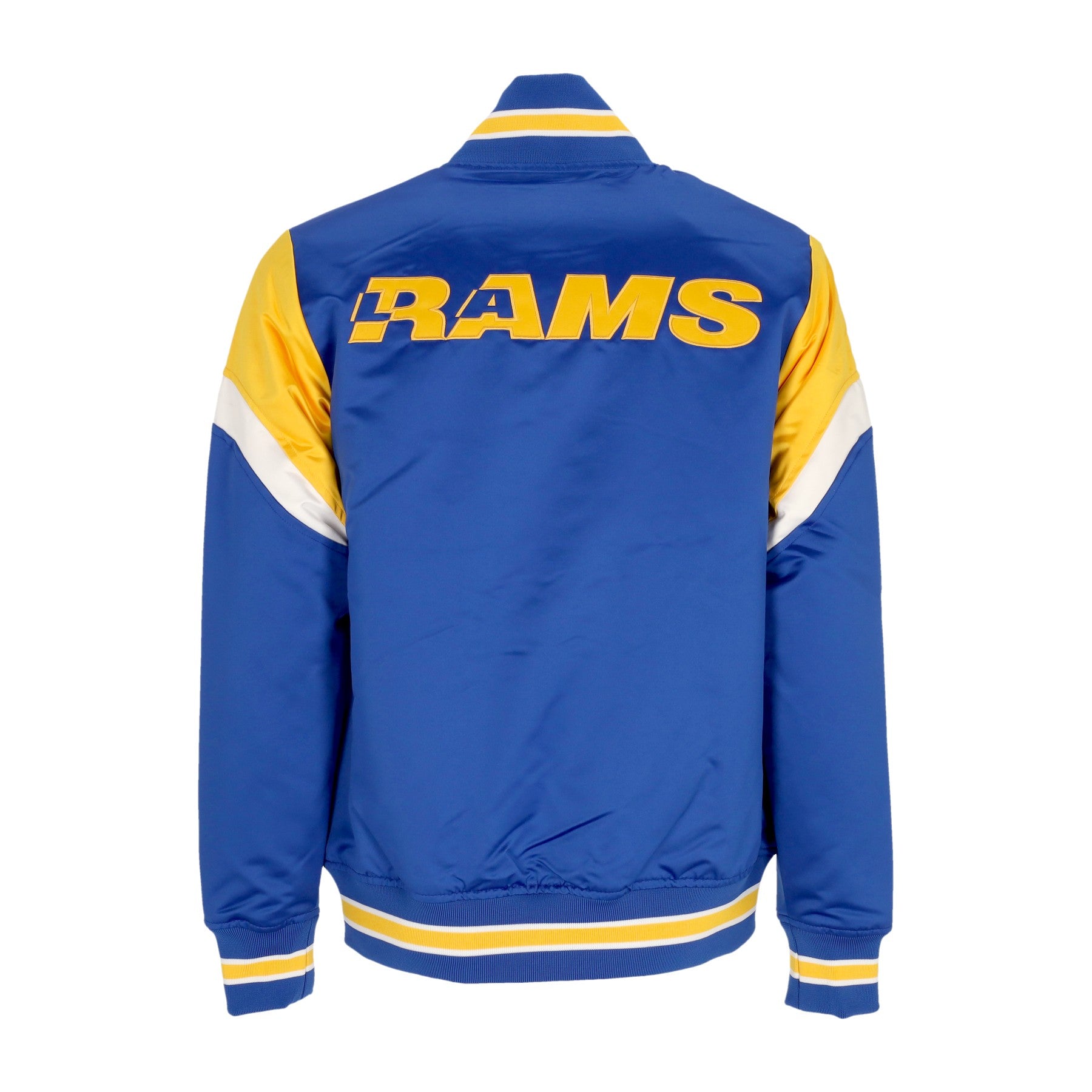 Mitchell & Ness, Giubbotto Bomber Uomo Nfl Heavyweight Satin Jacket Losram, 