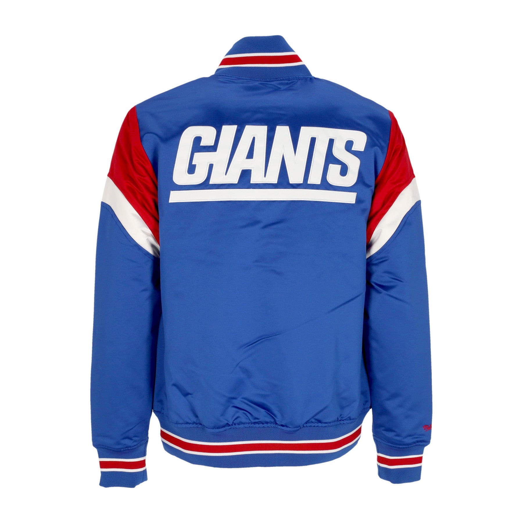 Mitchell & Ness, Giubbotto Bomber Uomo Nfl Heavyweight Satin Jacket Neygia, 