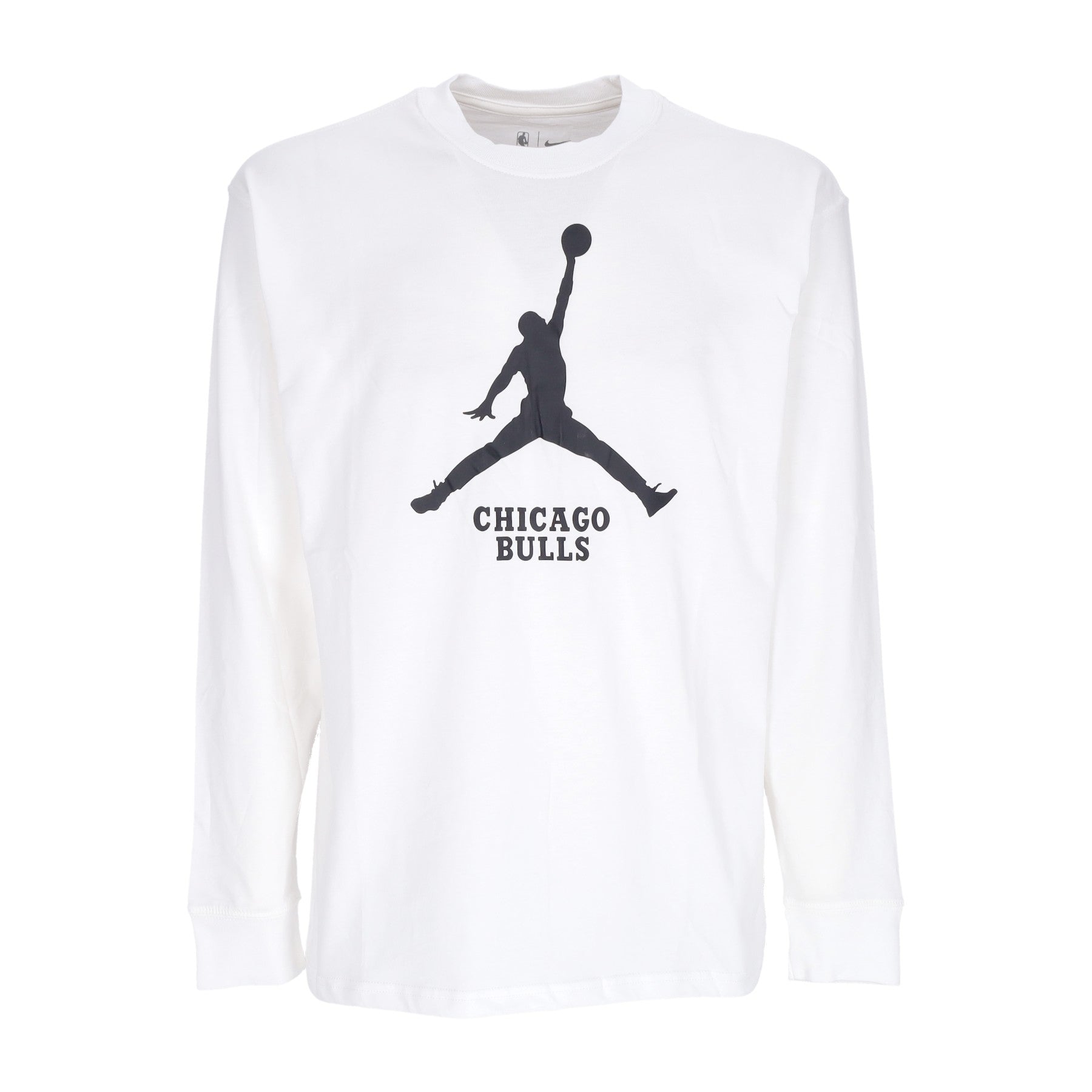 Jordan Nba, Maglietta Manica Lunga Uomo Nba Essentials L/s Tee Chibul, White