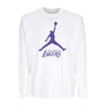 Jordan Nba, Maglietta Manica Lunga Uomo Nba Essentials L/s Tee Loslak, White