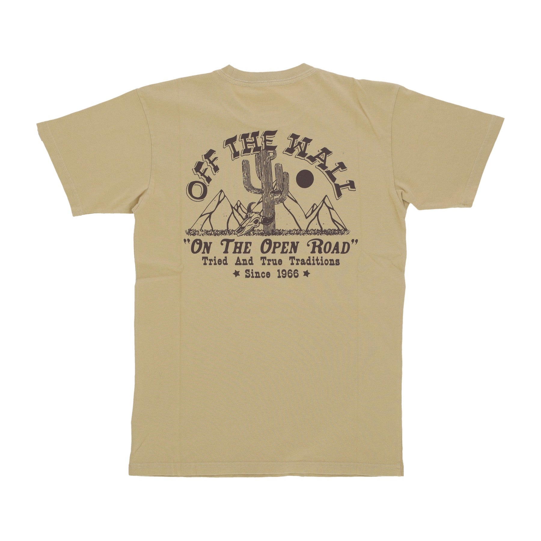 Vans, Maglietta Uomo On The Road Overdye Tee, Taos Taupe