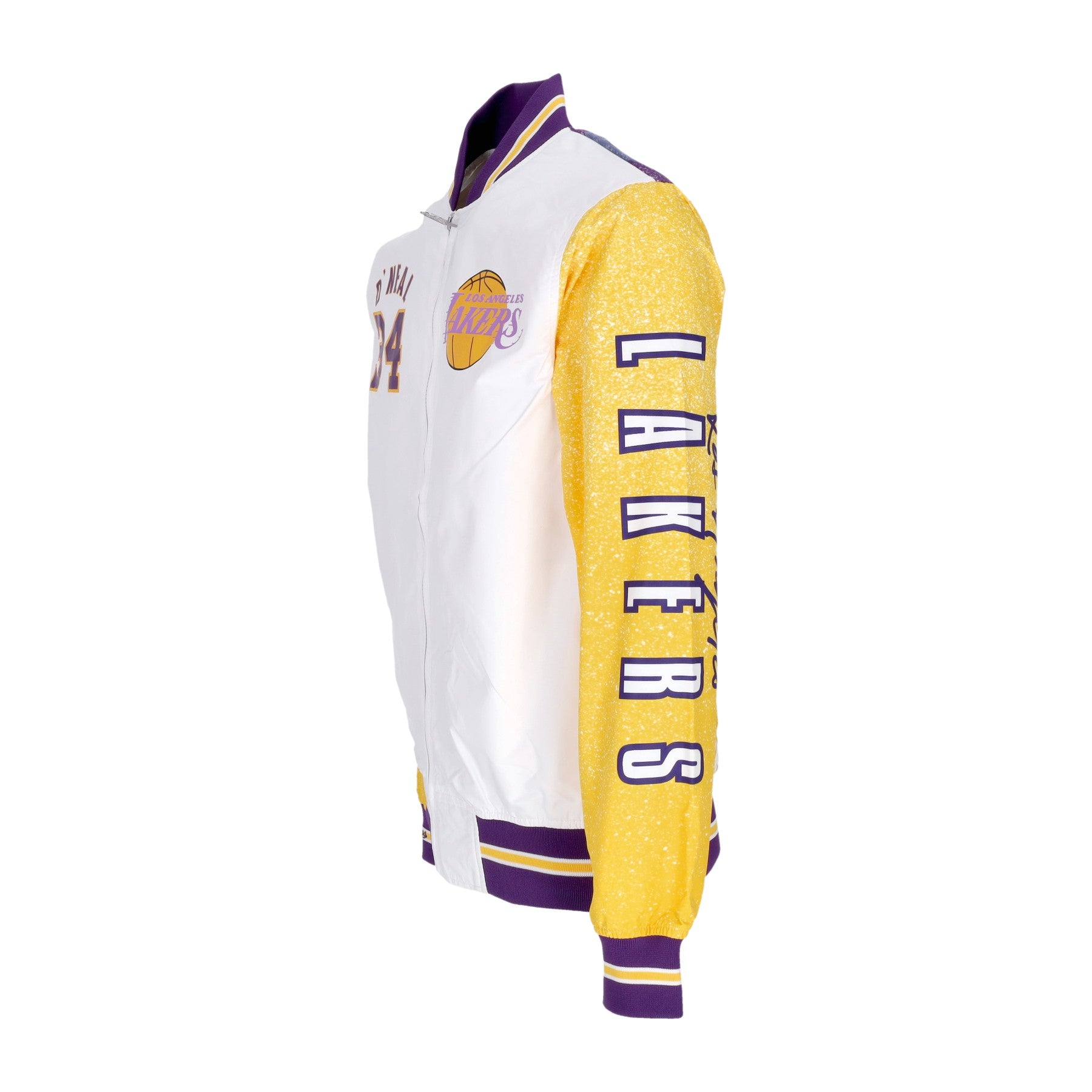 Mitchell & Ness, Giubbotto Bomber Uomo Nba Burst Warm Up Jacket No 34 Shaquille O'neal Loslak, 