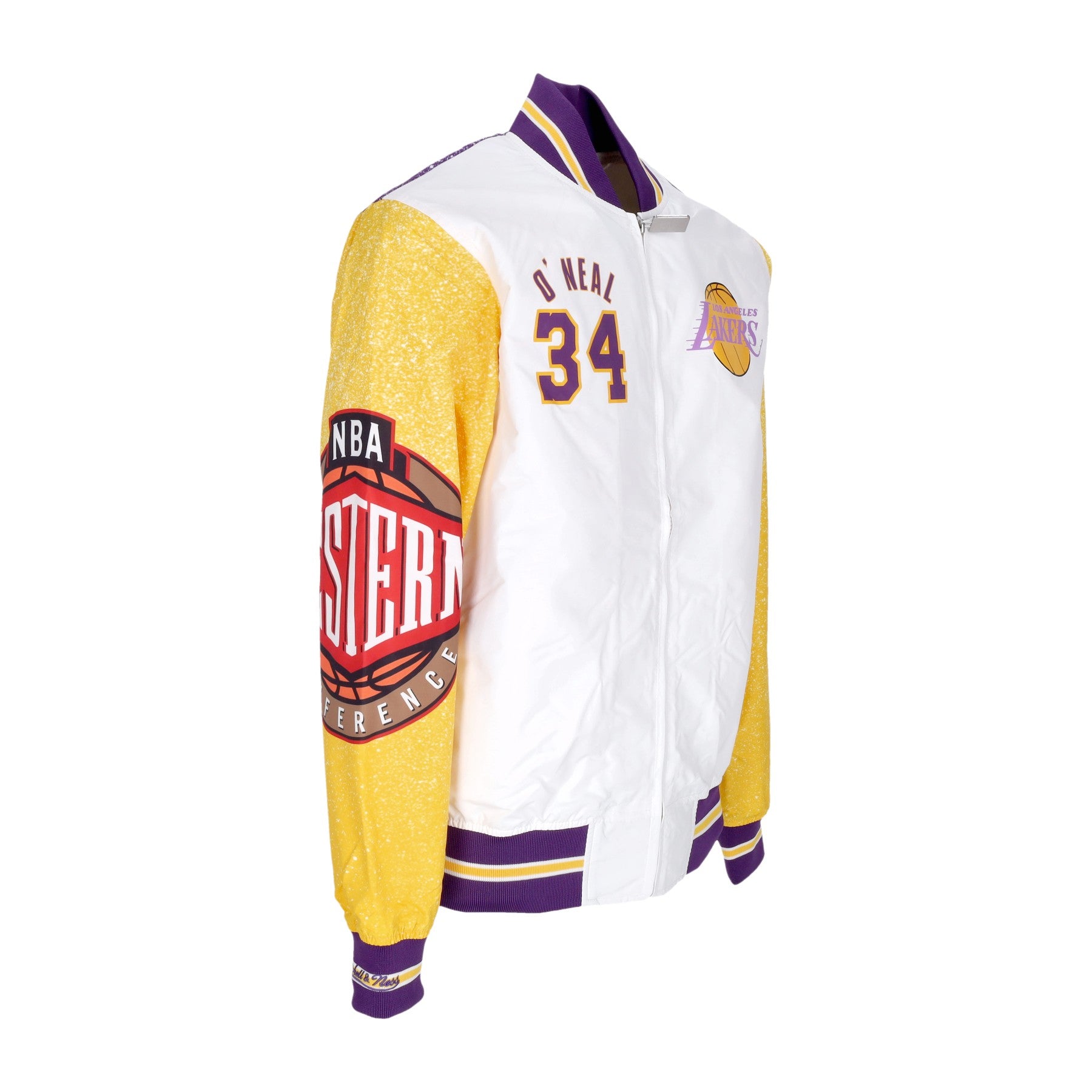 Mitchell & Ness, Giubbotto Bomber Uomo Nba Burst Warm Up Jacket No 34 Shaquille O'neal Loslak, 