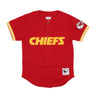 Mitchell & Ness, Casacca Bottoni Uomo Nfl On The Clock Mesh Button Front Kanchi, Scarlet