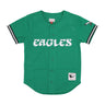 Mitchell & Ness, Casacca Bottoni Uomo Nfl On The Clock Mesh Button Front Phieag, Kelly Green