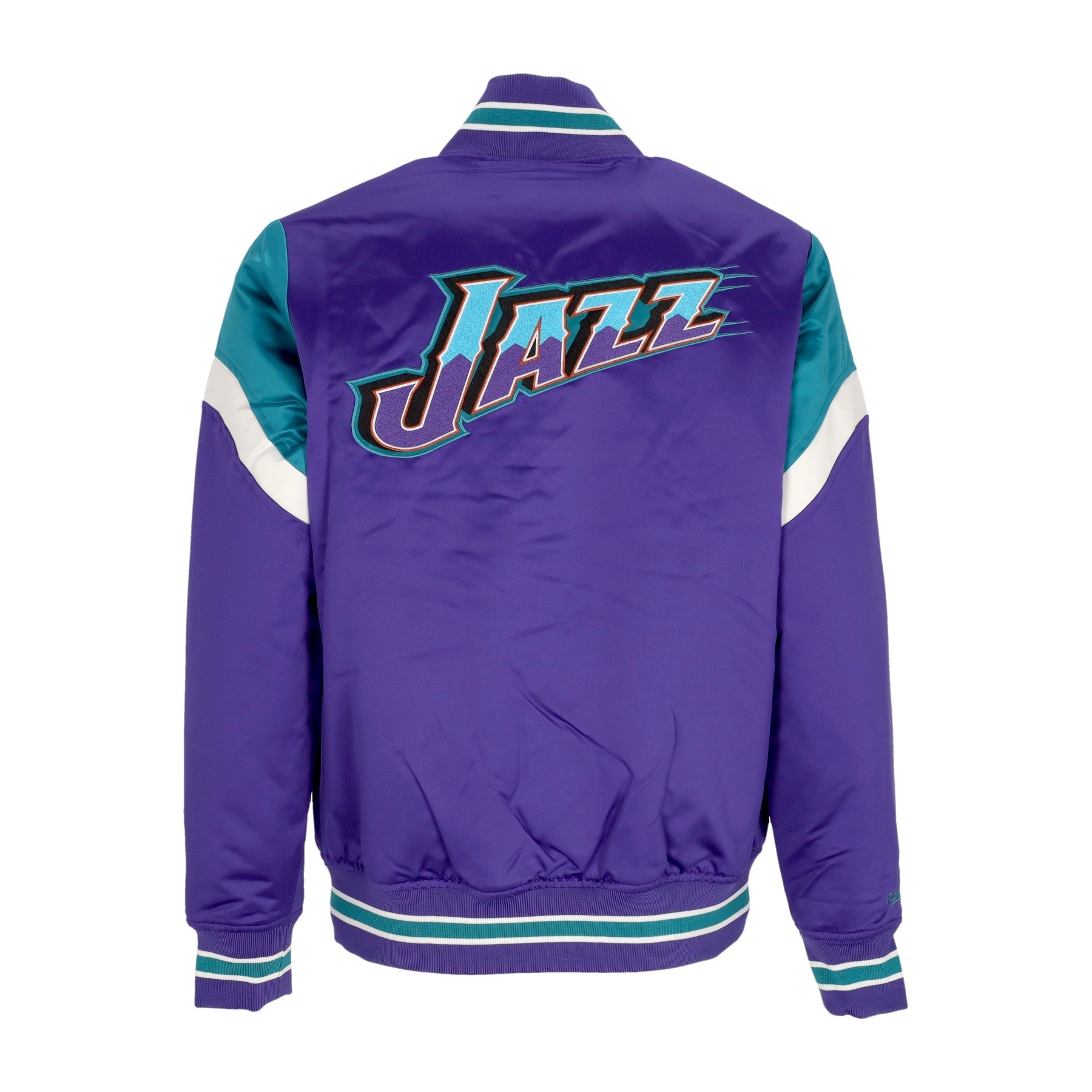 Mitchell & Ness, Giubbotto Bomber Uomo Nba Heavyweight Satin Jacket Utajaz, 