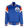 Mitchell & Ness, Giubbotto Bomber Uomo Nhl Heavyweight Satin Jacket Edmoil, Original Team Colors