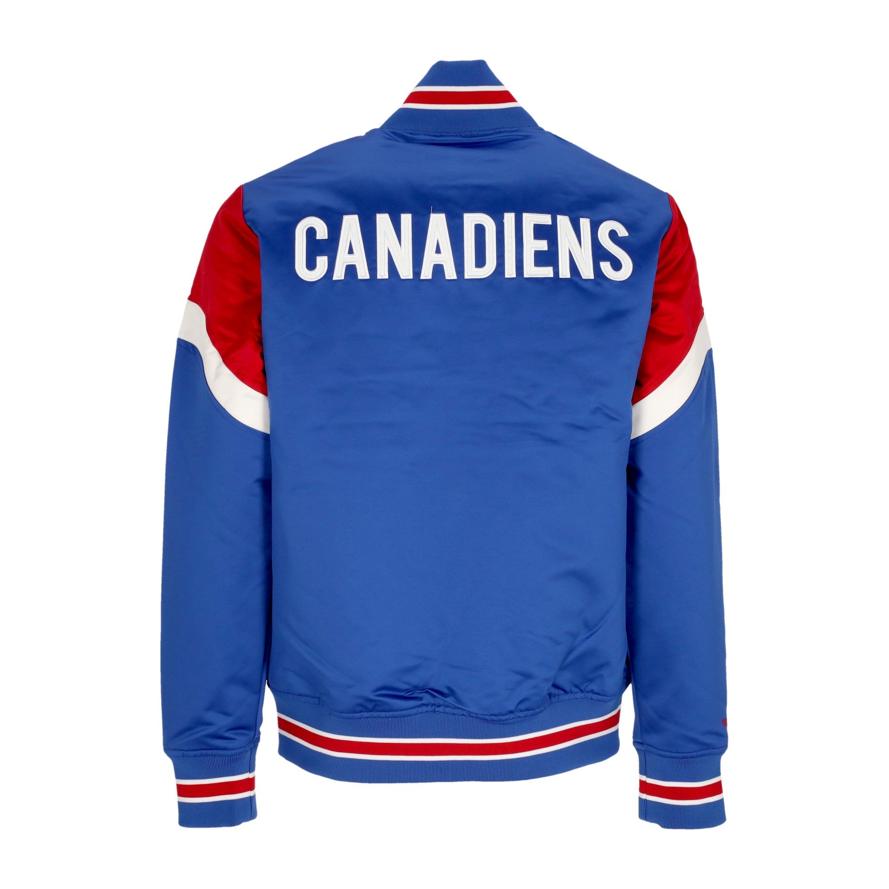 Mitchell & Ness, Giubbotto Bomber Uomo Nhl Heavyweight Satin Jacket Moncan, 