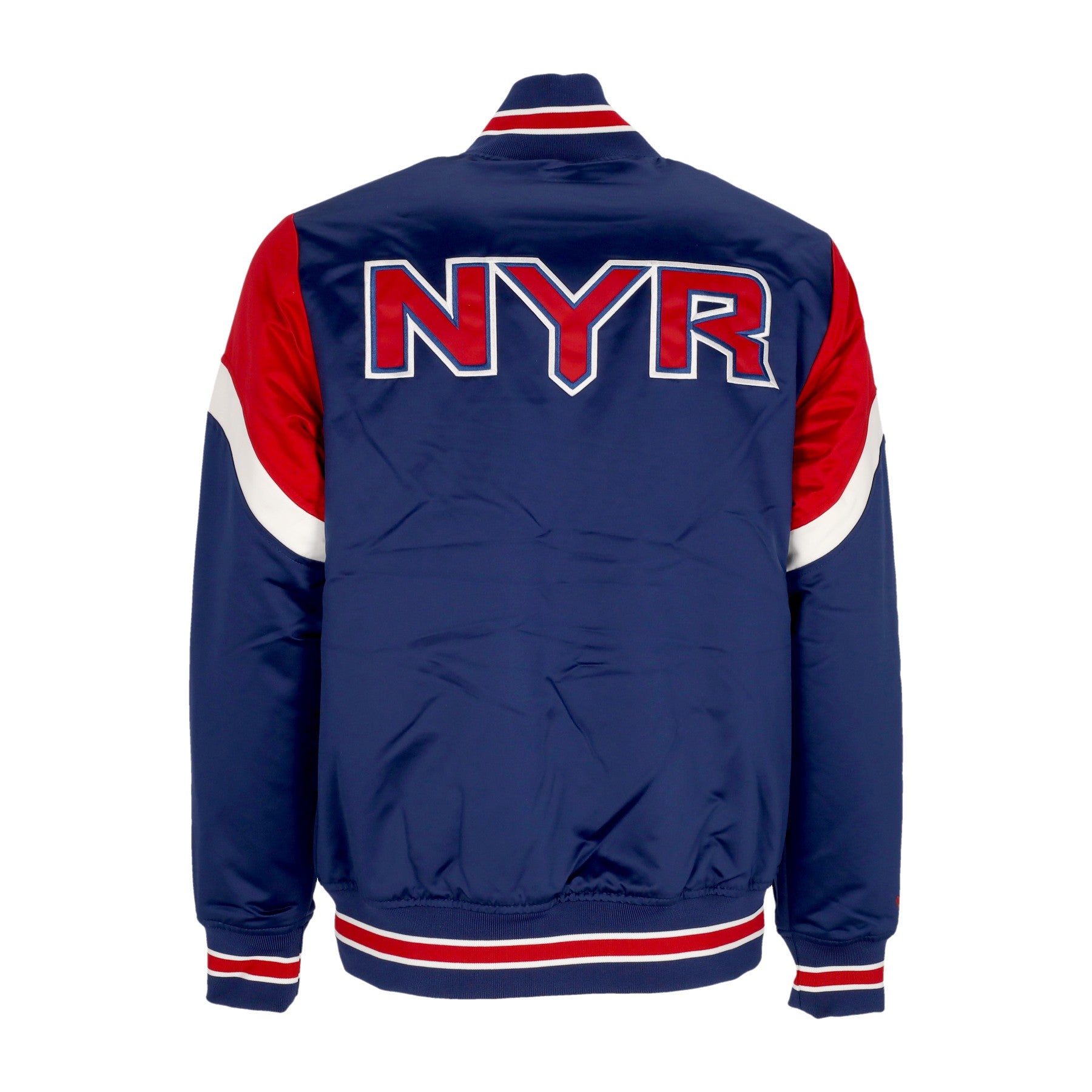 Mitchell & Ness, Giubbotto Bomber Uomo Nhl Heavyweight Satin Jacket Neyran, 