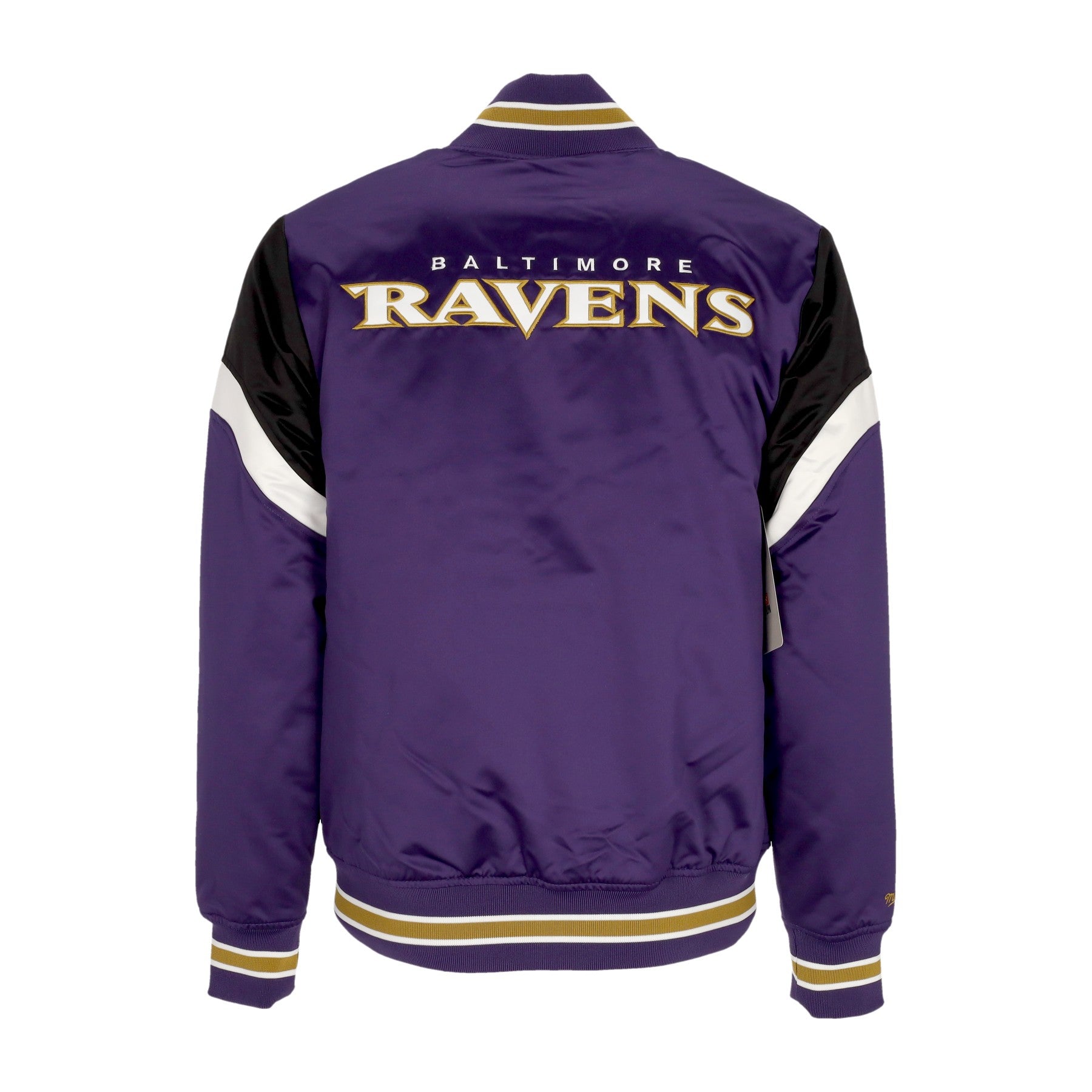 Mitchell & Ness, Giubbotto Bomber Uomo Nfl Heavyweight Satin Jacket Balrav, 