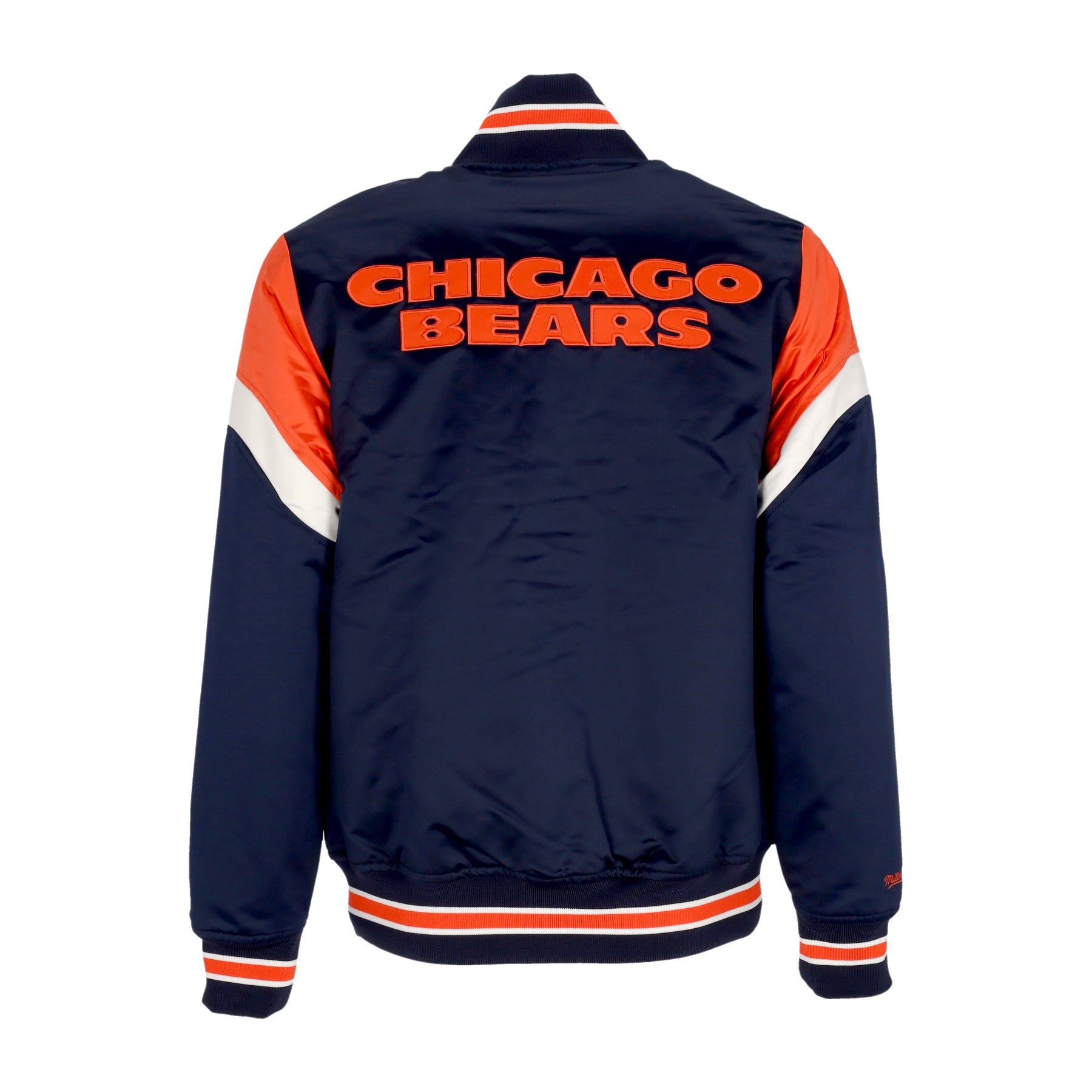 Mitchell & Ness, Giubbotto Bomber Uomo Nfl Heavyweight Satin Jacket Chibea, 