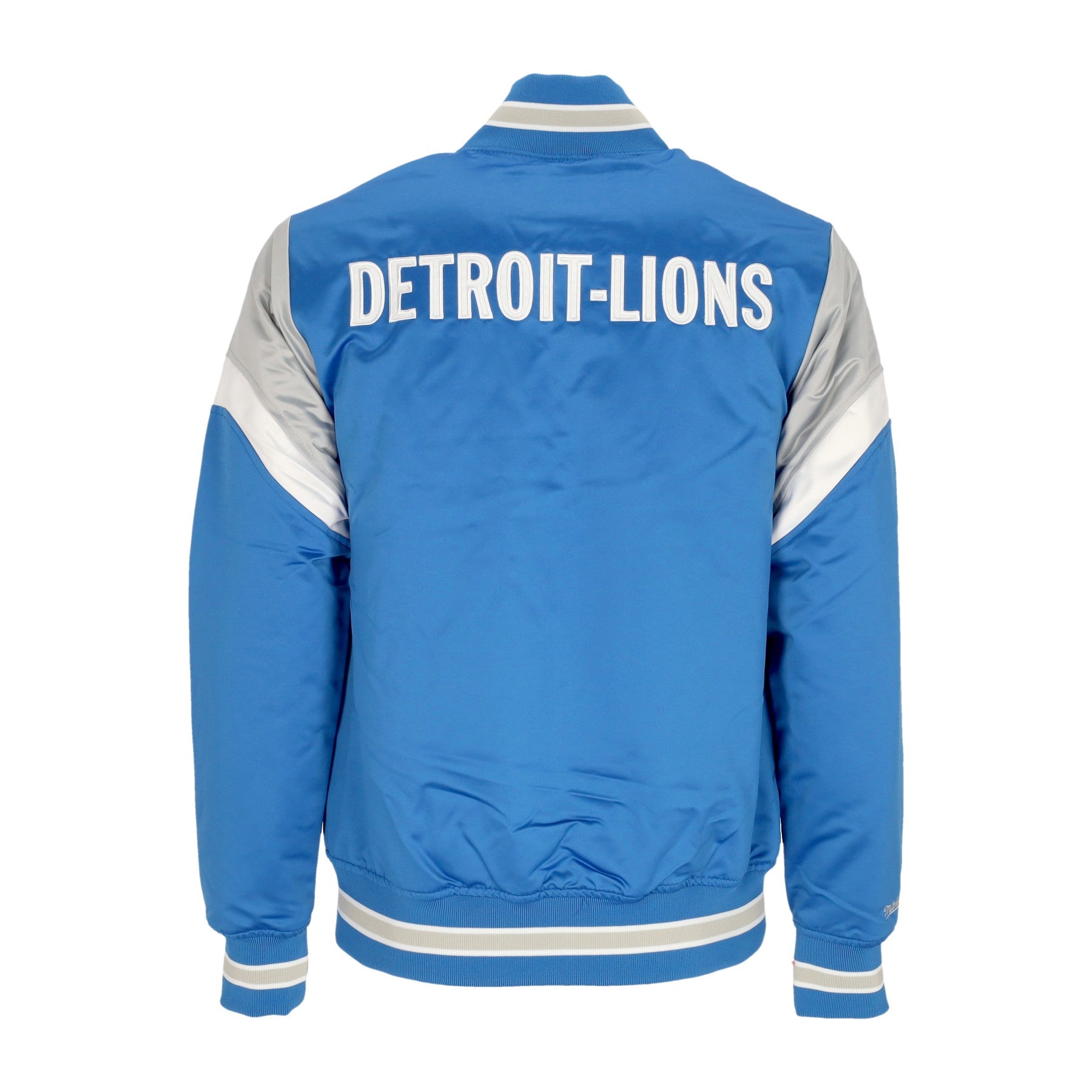 Mitchell & Ness, Giubbotto Bomber Uomo Nfl Heavyweight Satin Jacket Detlio, 