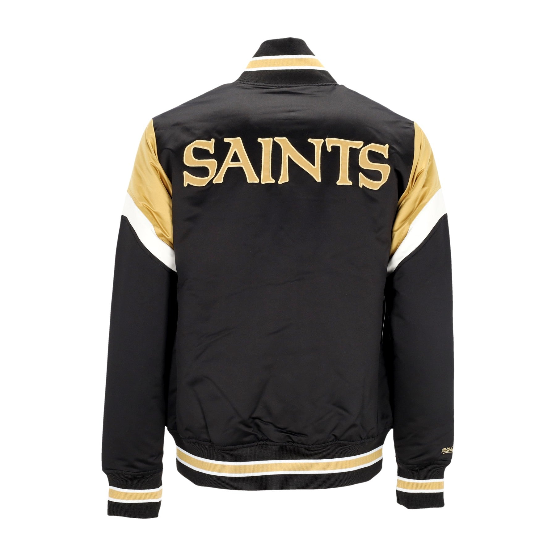 Mitchell & Ness, Giubbotto Bomber Uomo Nfl Heavyweight Satin Jacket Neosai, 