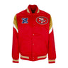 Mitchell & Ness, Giubbotto Bomber Uomo Nfl Heavyweight Satin Jacket Saf49e, Original Team Colors