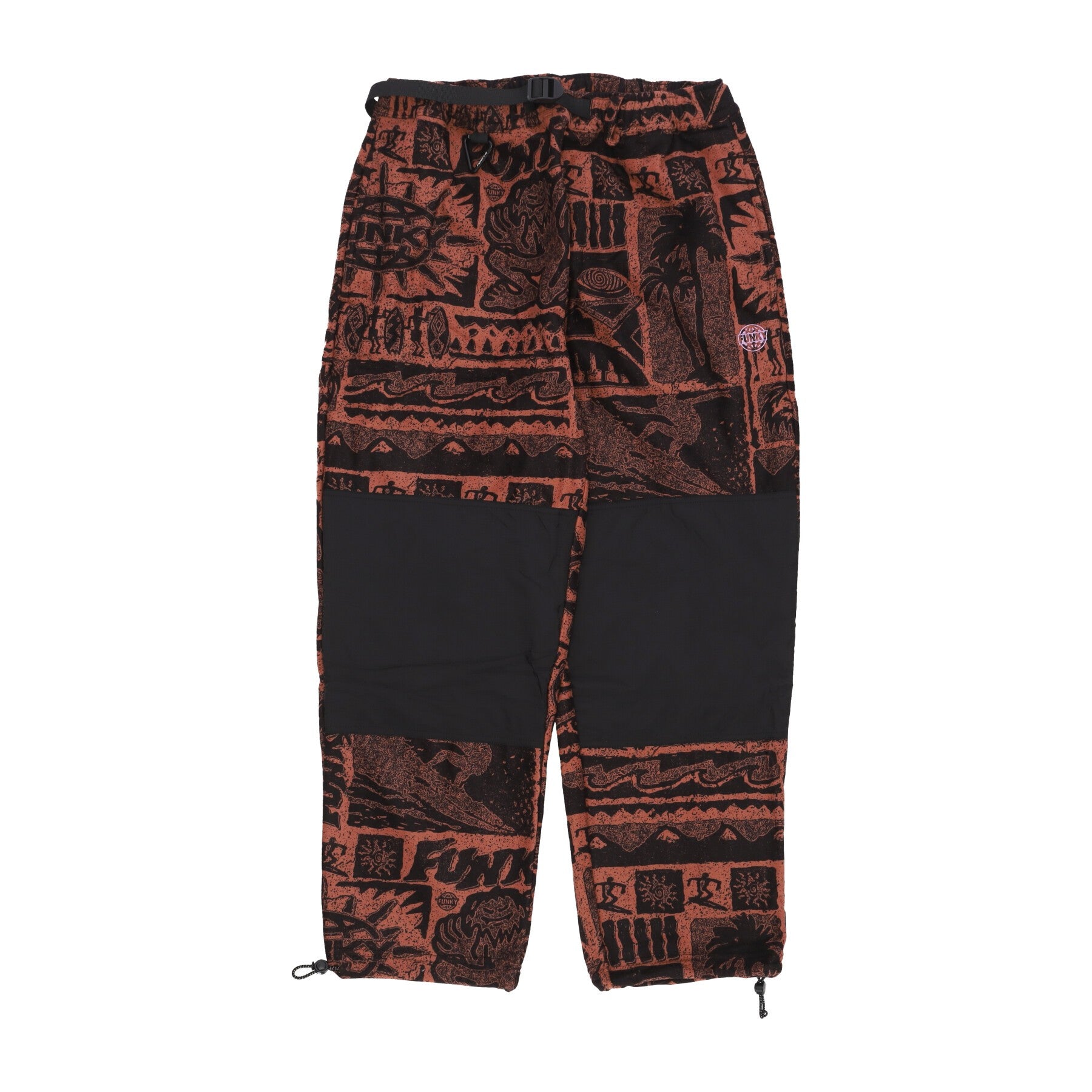 Funky, Pantalone Tuta Felpato Uomo Tribe Fleece Trousers, Rust