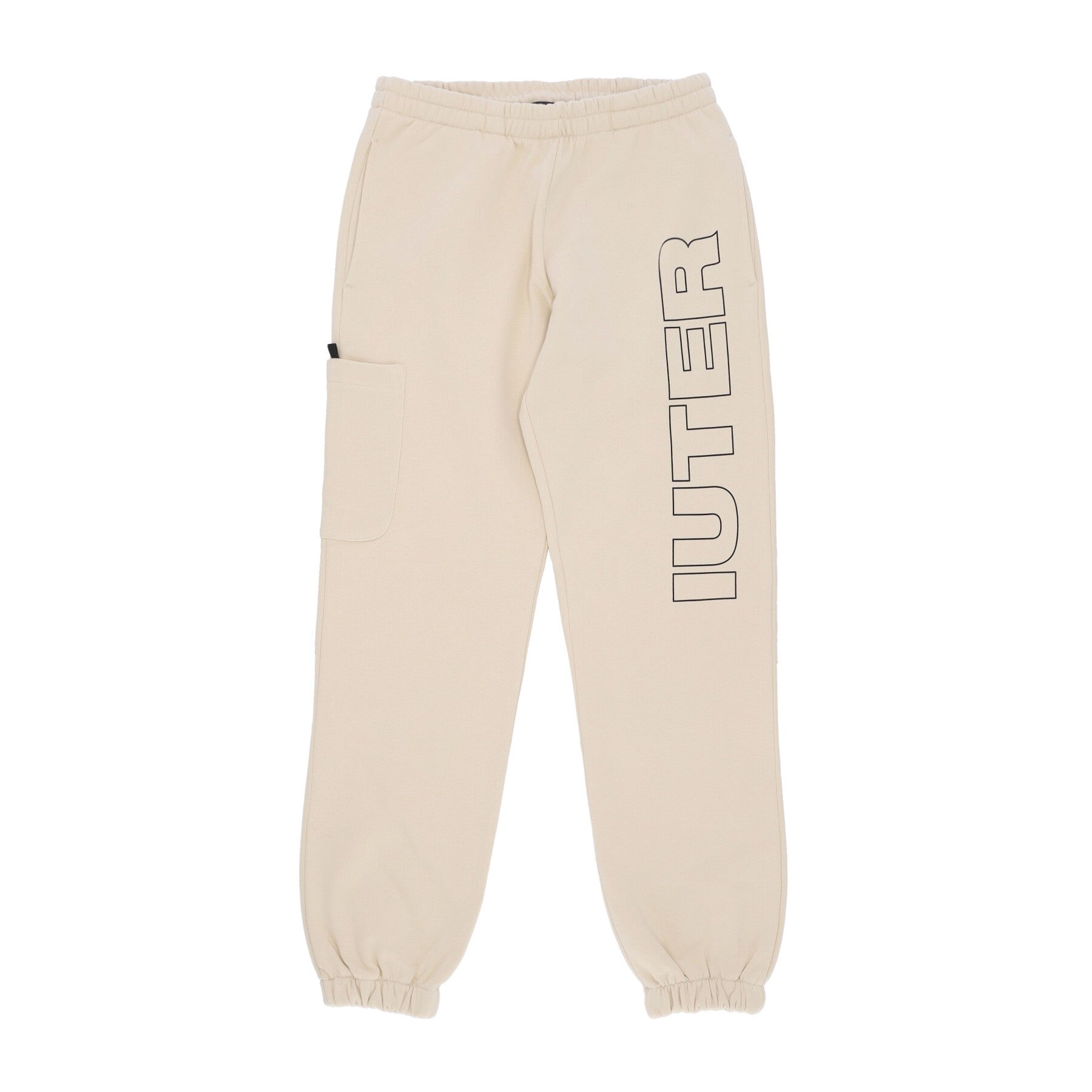 Iuter, Pantalone Tuta Felpato Uomo Family Sweatpant, Cream