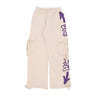 Disclaimer, Pantalone Tuta Leggero Donna W Side Logo Pant, Cream/st Purple