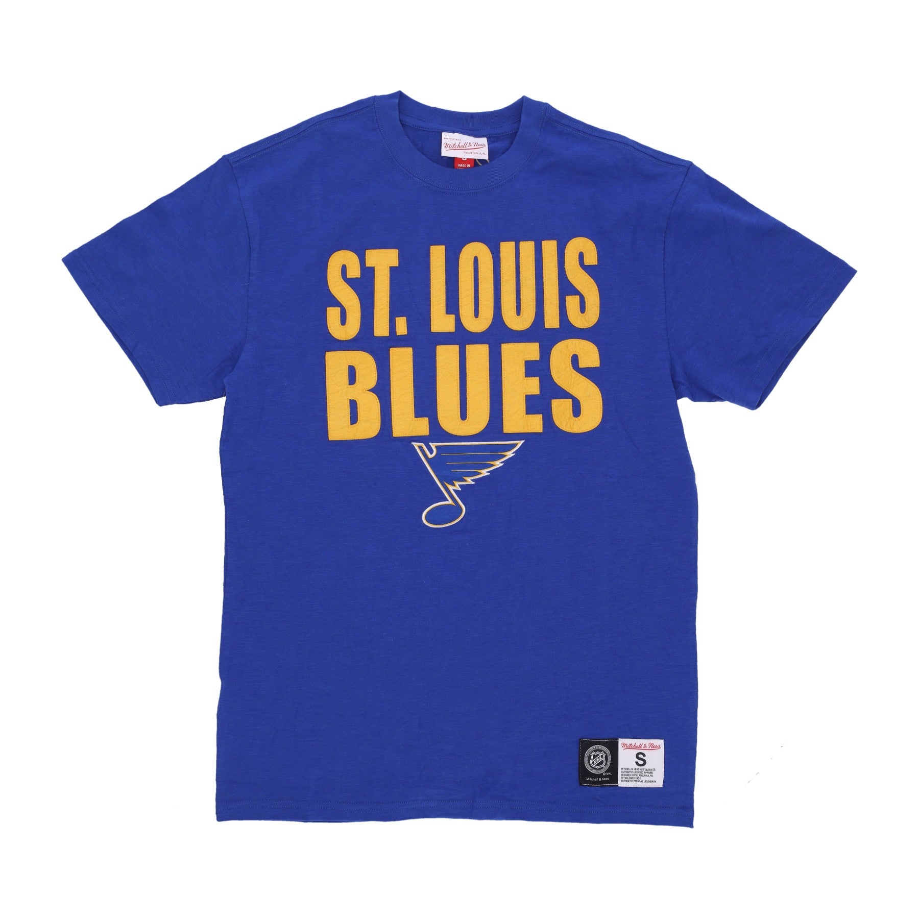 Mitchell & Ness, Maglietta Uomo Nhl Legendary Slub Tee Stlblu, Original Team Colors