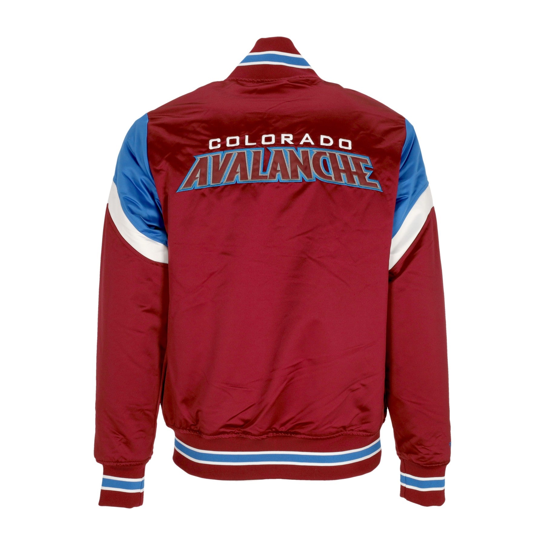 Mitchell & Ness, Giubbotto Bomber Uomo Nhl Heavyweight Satin Jacket Colava, 