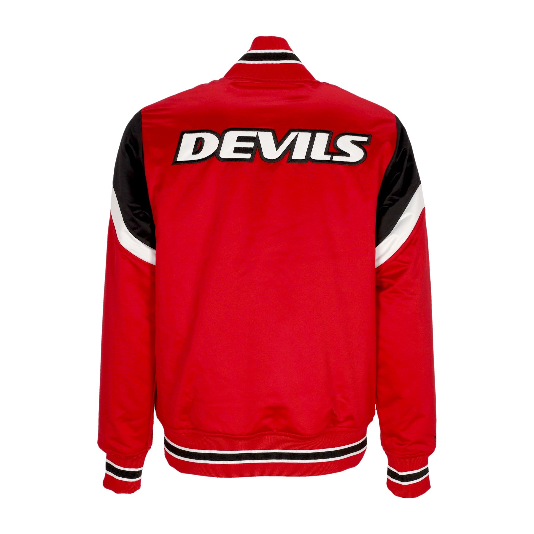 Mitchell & Ness, Giubbotto Bomber Uomo Nhl Heavyweight Satin Jacket Nejdev, 