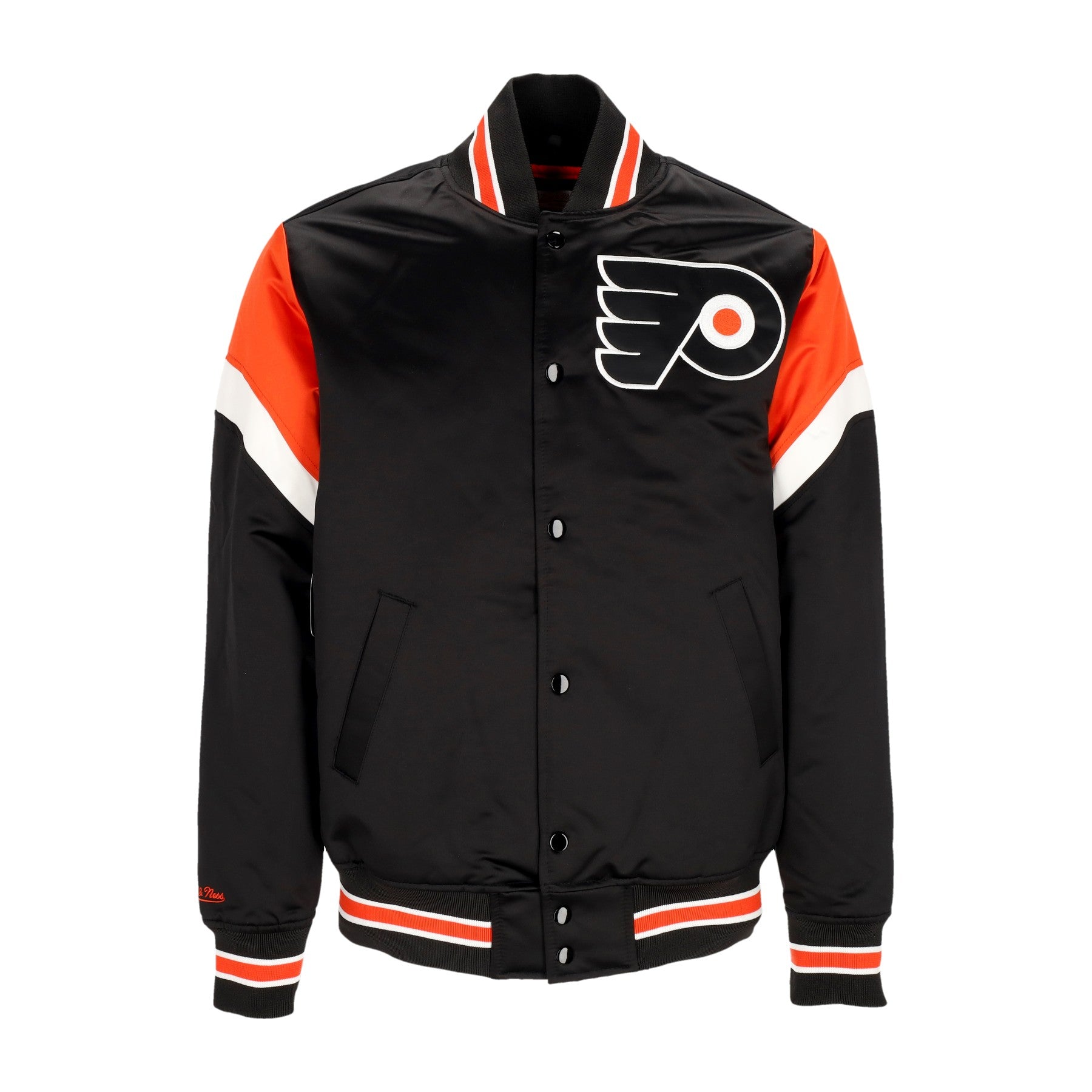 Mitchell & Ness, Giubbotto Bomber Uomo Nhl Heavyweight Satin Jacket Phifly, Original Team Colors