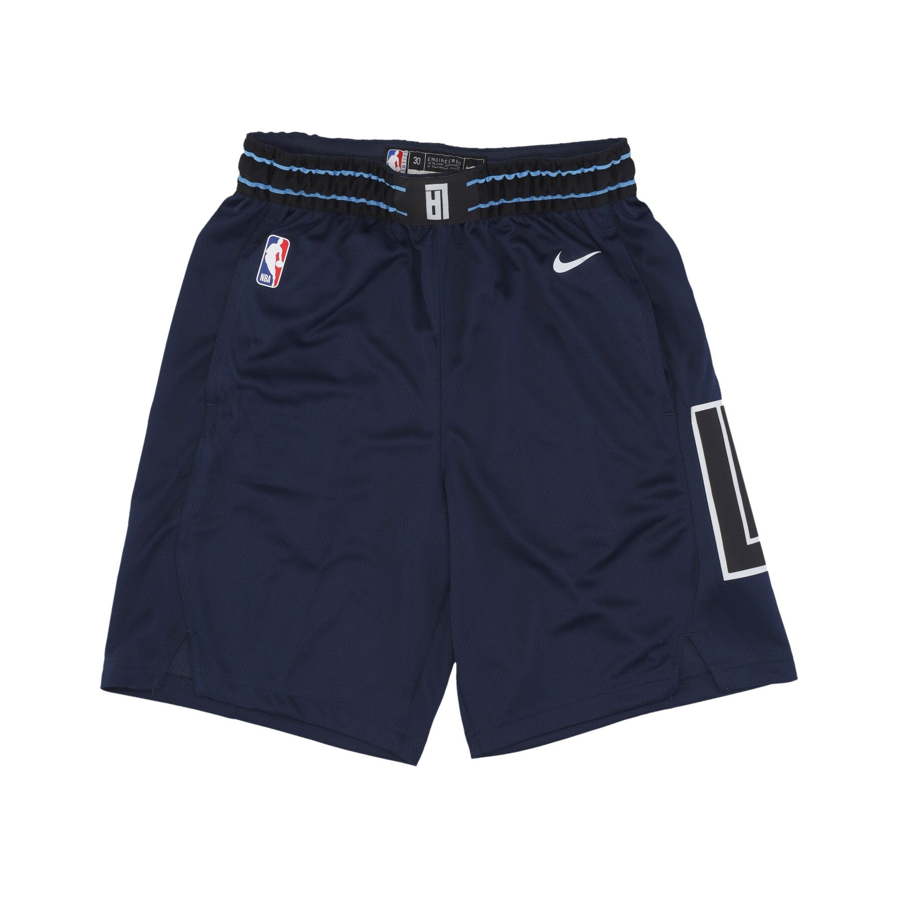 Nike Nba, Pantaloncino Basket Uomo Nba City Edition 23 Dri-fit Swingman Short Loslak, College Navy/pure Platinum