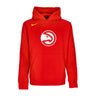 Nike Nba, Felpa Cappuccio Uomo Nba Club Hoodie Atlfal, University Red