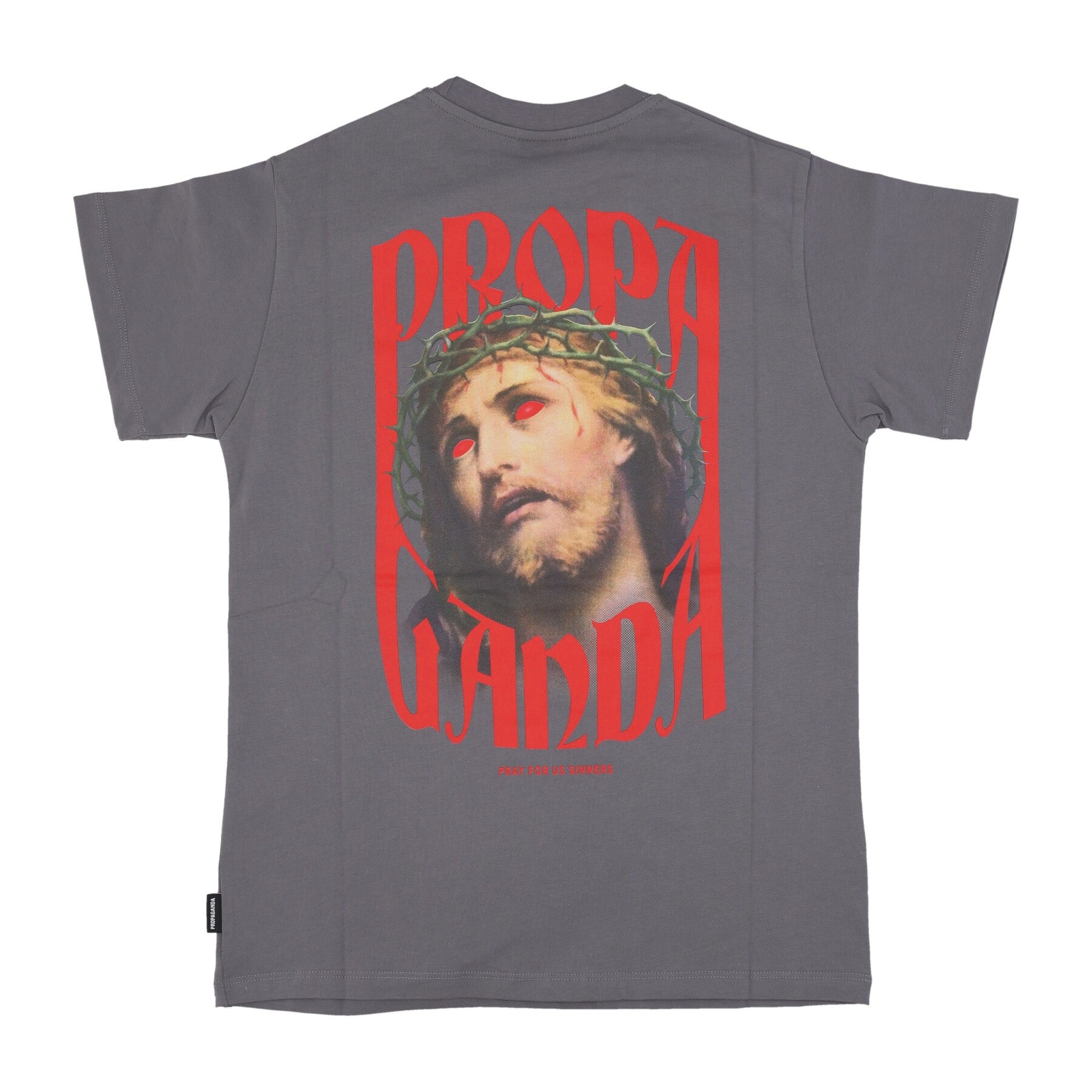 Propaganda, Maglietta Uomo Crown Tee, Grey