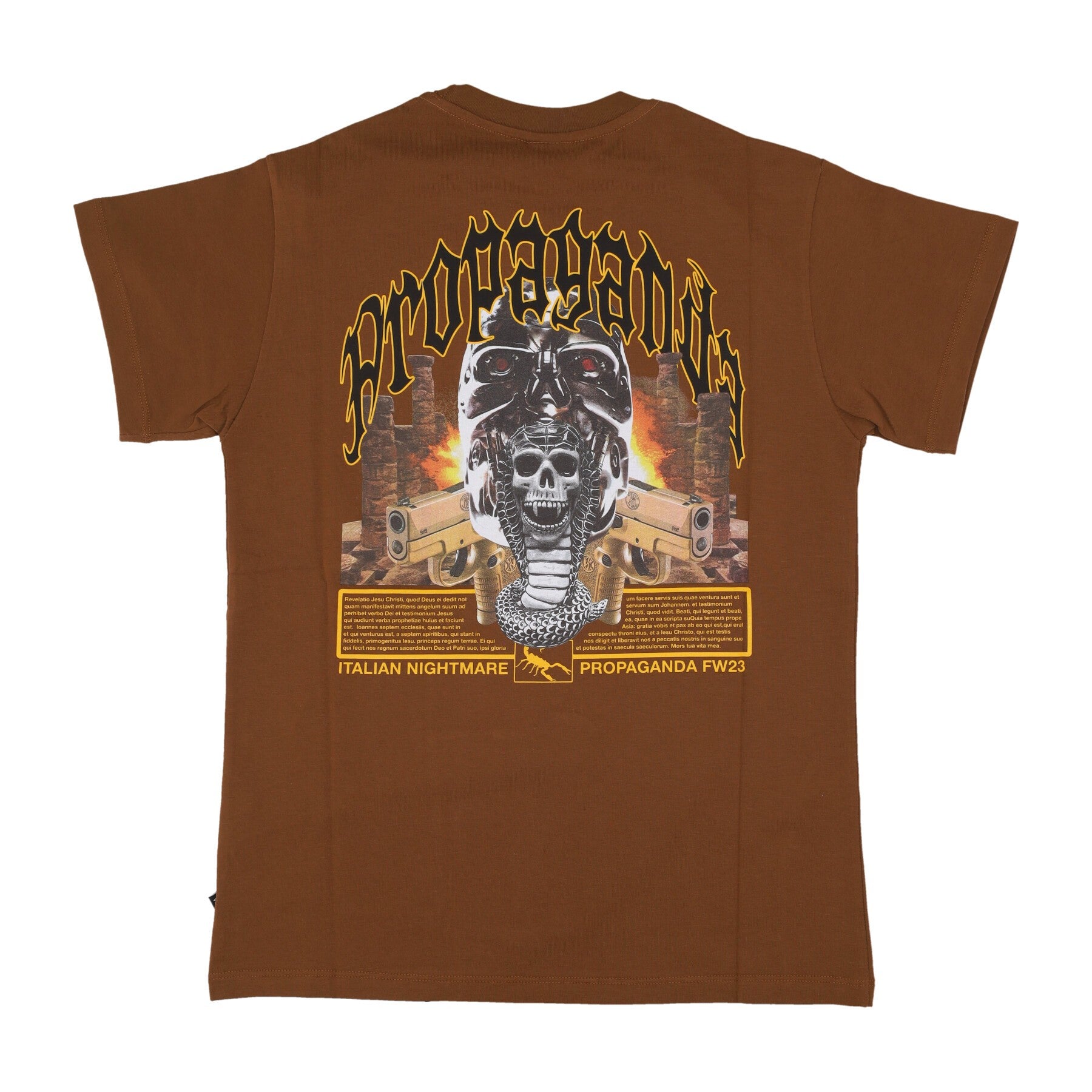 Propaganda, Maglietta Uomo Saudi Tee, Brown