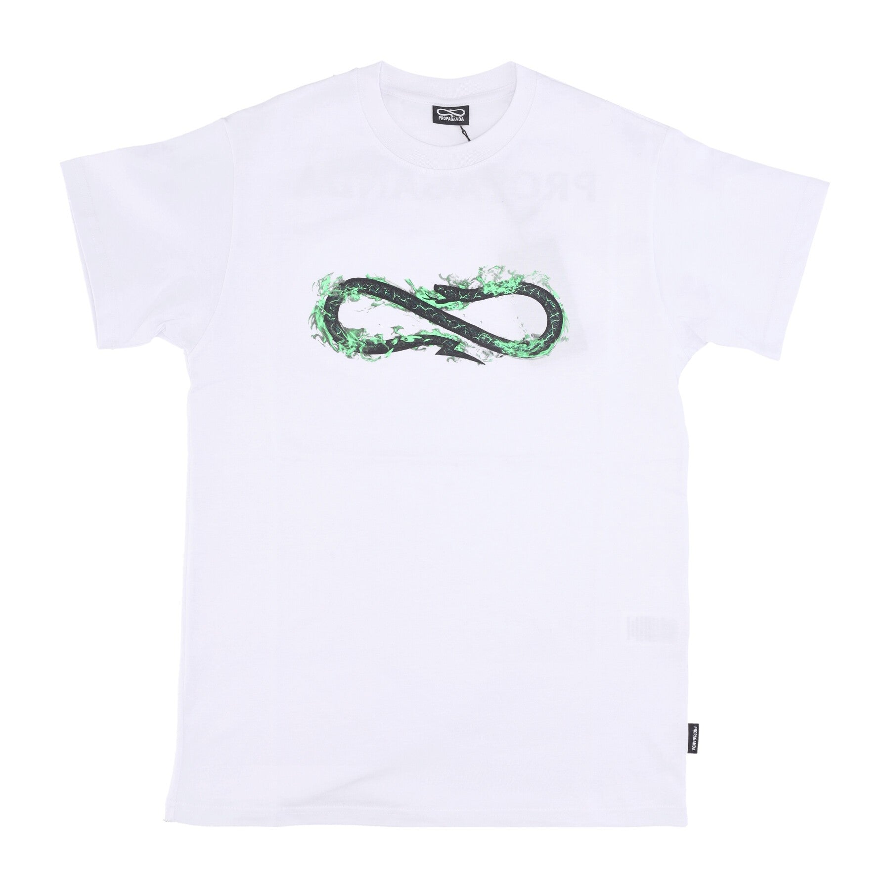 Propaganda, Maglietta Uomo Logo Fire Tee, White