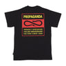 Propaganda, Maglietta Uomo Logo Label Tee, Black