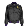 Nike Nba, Giubbotto Bomber Uomo Nba City Edition 2023/24 Jacket Loslak, Black/black/amarillo