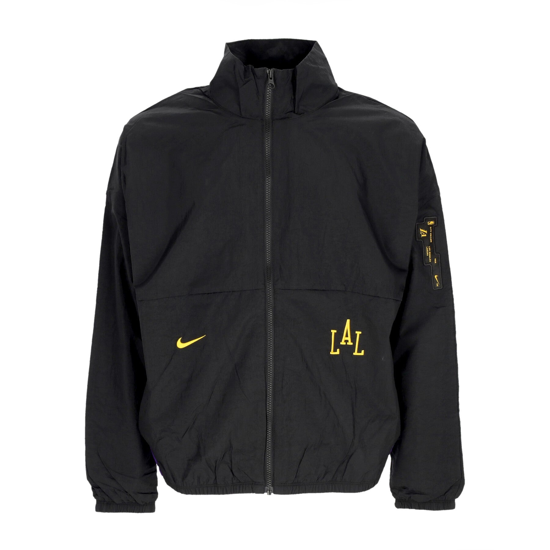 Nike Nba, Giacca A Vento Uomo Nba City Edition 2023/24 Starting 5 Jacket Loslak, Black/field Purple/black