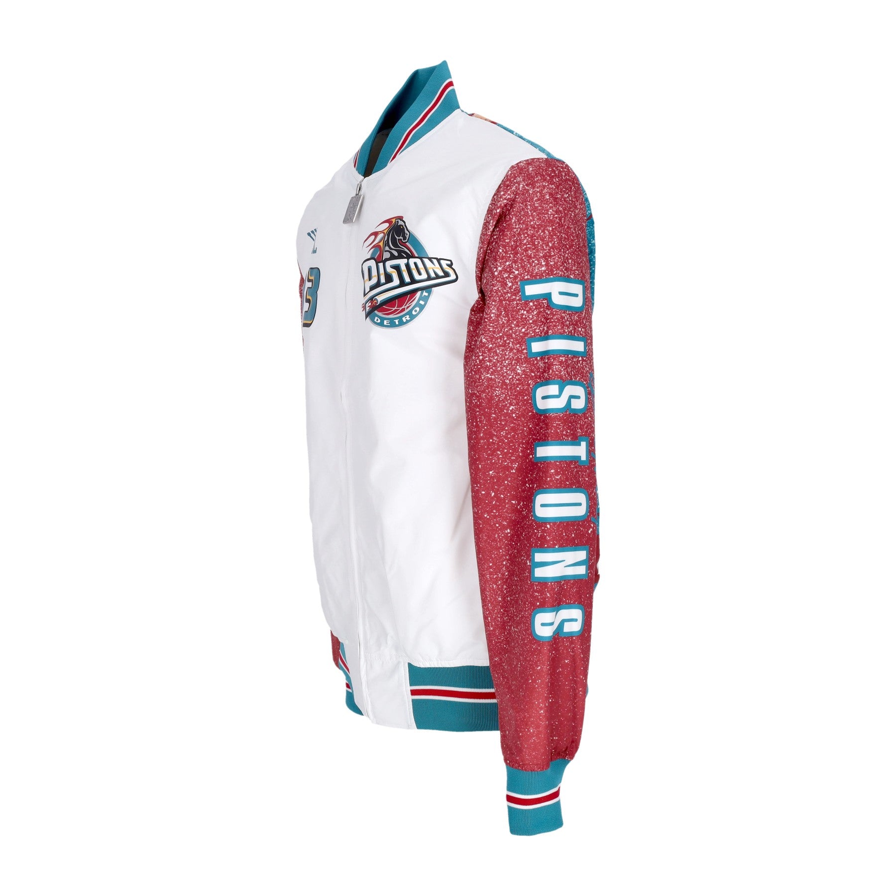 Mitchell & Ness, Giubbotto Bomber Uomo Nba Burst Warm Up Jacket No 33 Grant Hill Detpis, 