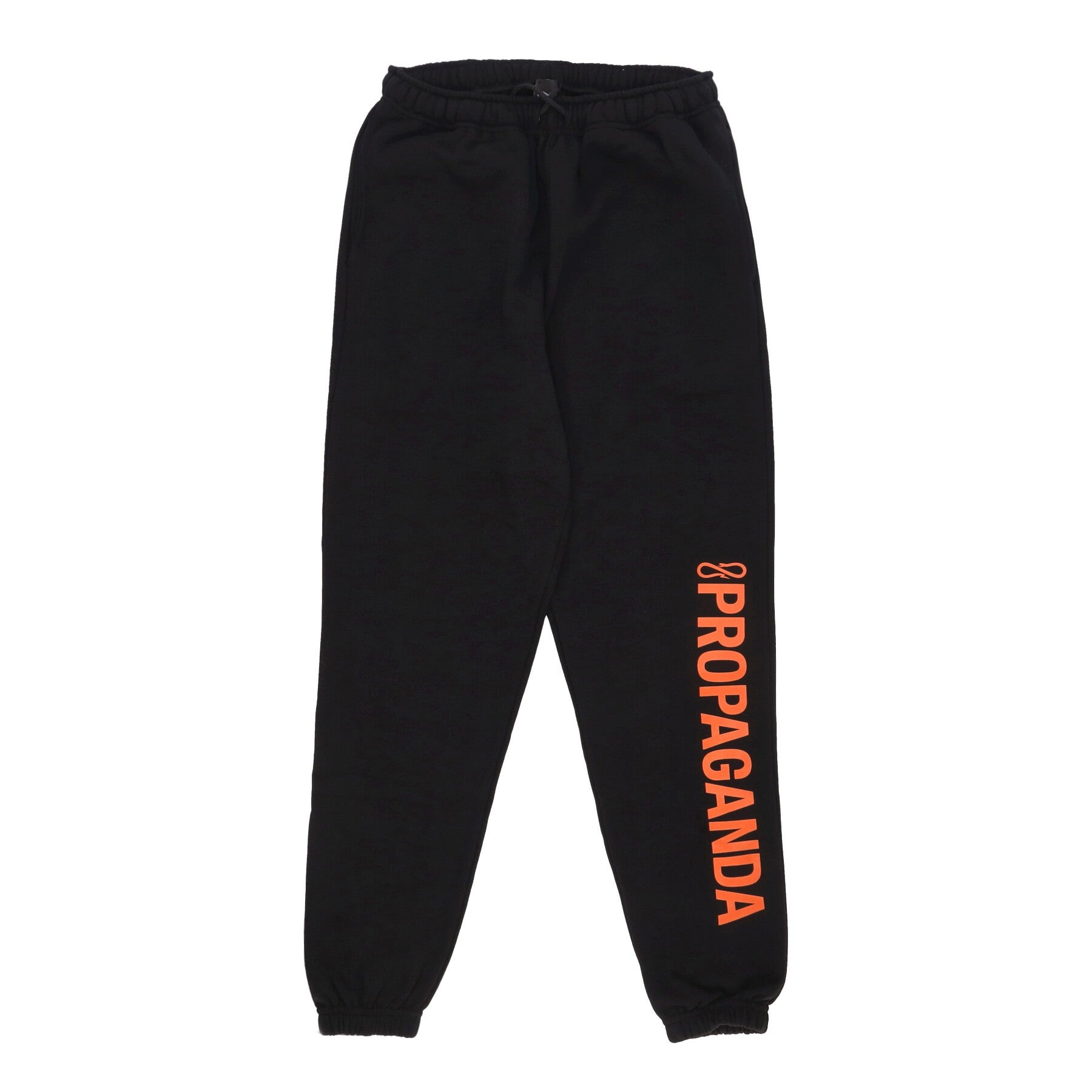 Propaganda, Pantalone Tuta Felpato Uomo Logo Vertical Sweatpant, Black