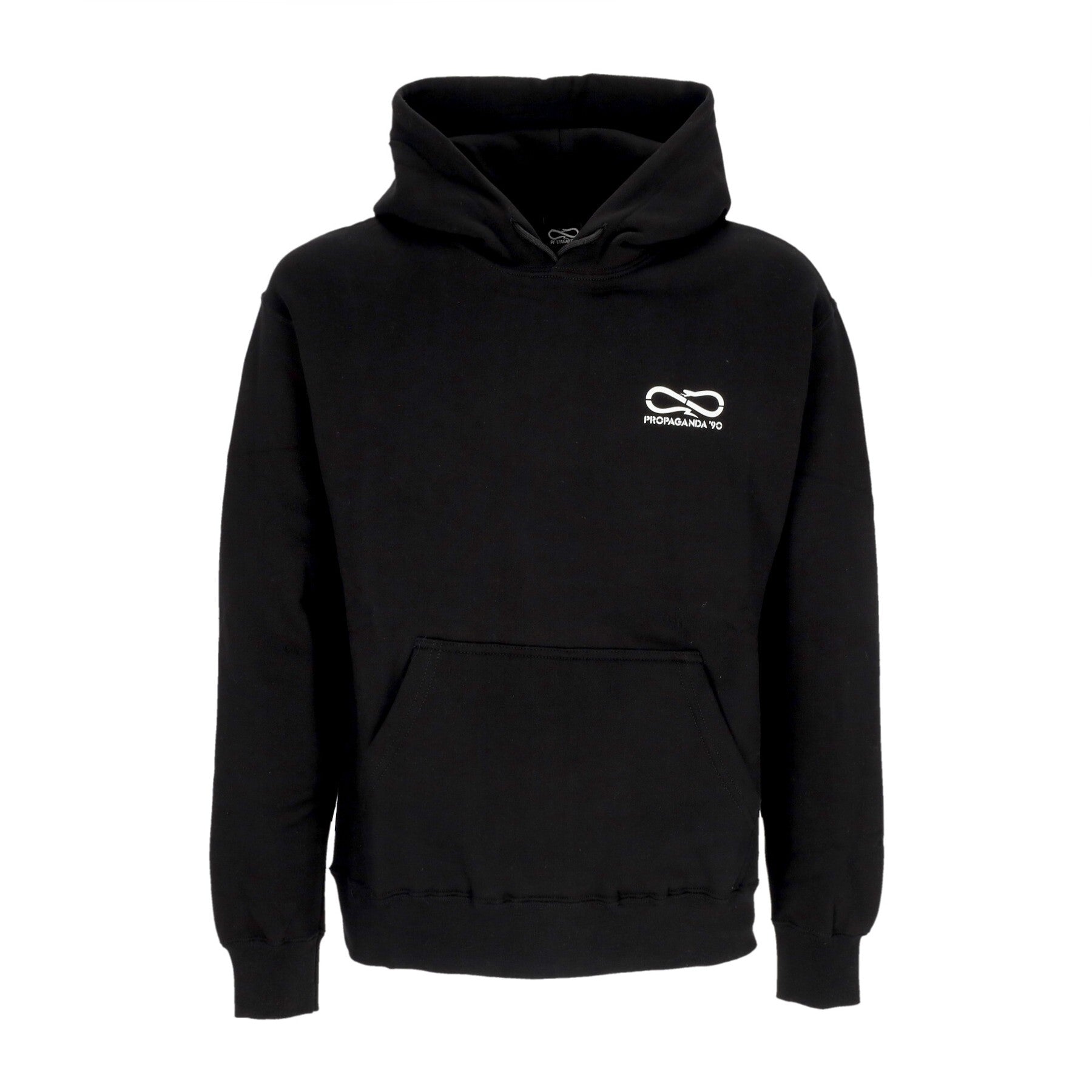 Propaganda, Felpa Cappuccio Uomo Novanta Hoodie, Black