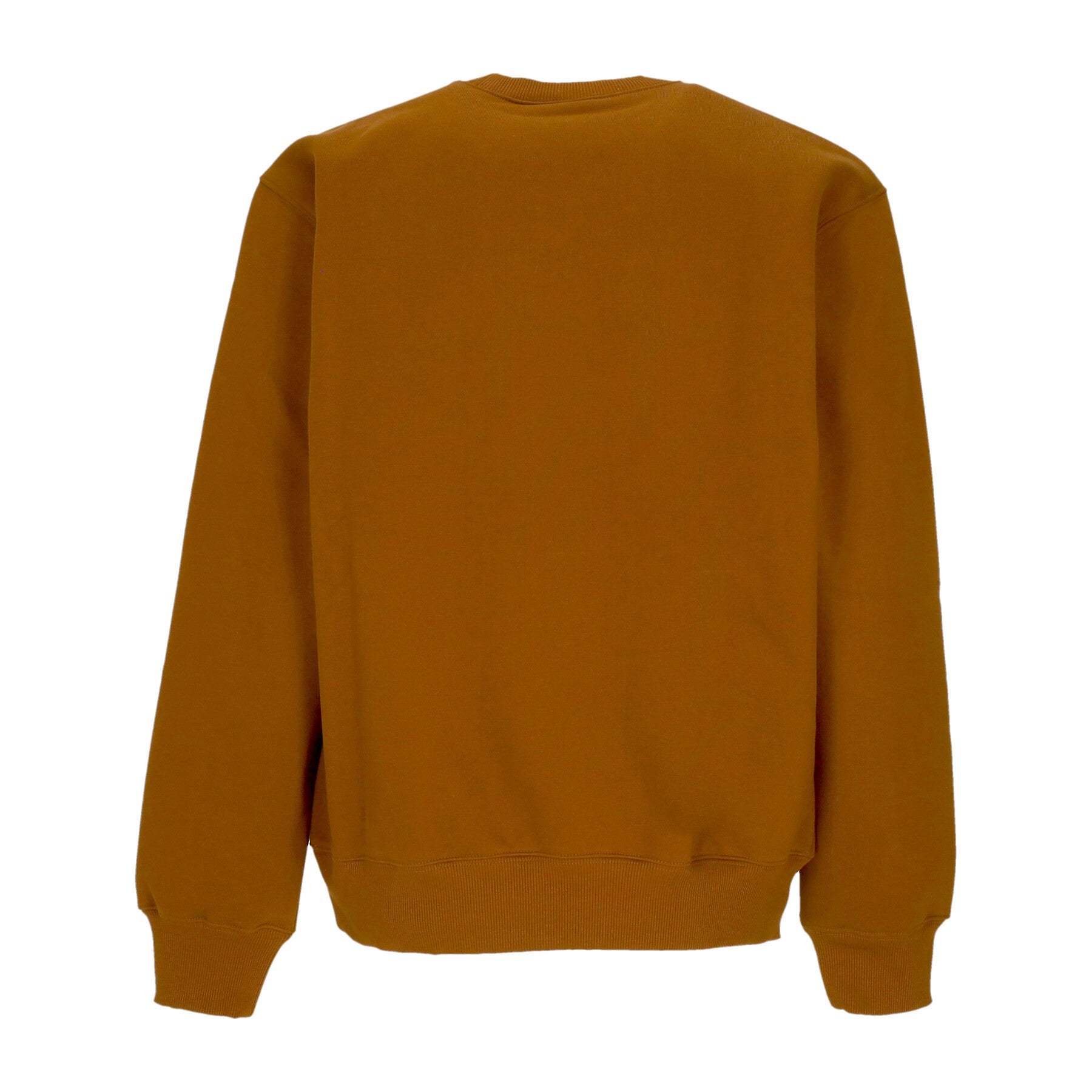 Carhartt Wip, Felpa Girocollo Uomo Logo Crewneck, Deep H Brown/black