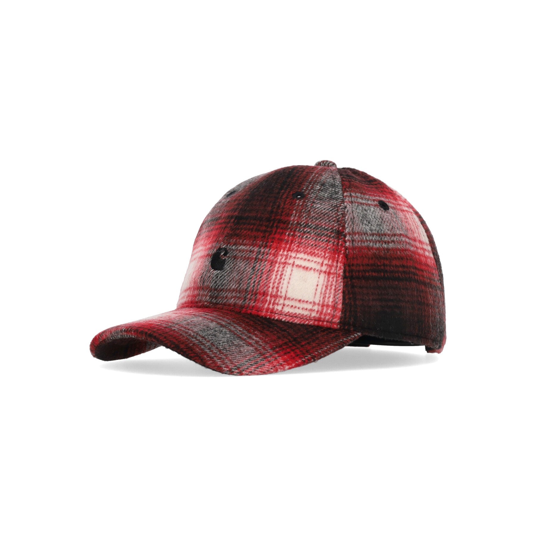 Carhartt Wip, Cappellino Visiera Curva Uomo Moreau Cap, Moreau Check/cherry/black