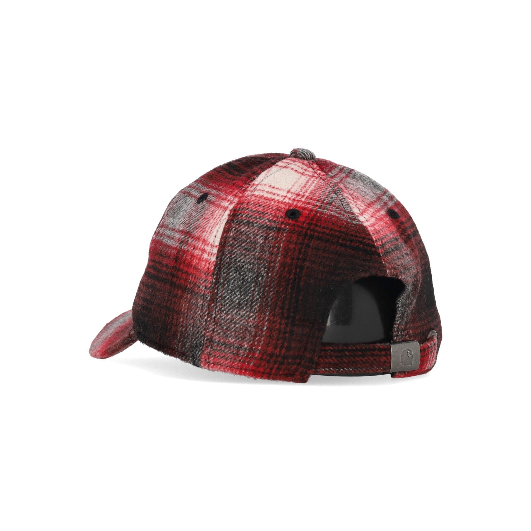 Carhartt Wip, Cappellino Visiera Curva Uomo Moreau Cap, Moreau Check/cherry/black