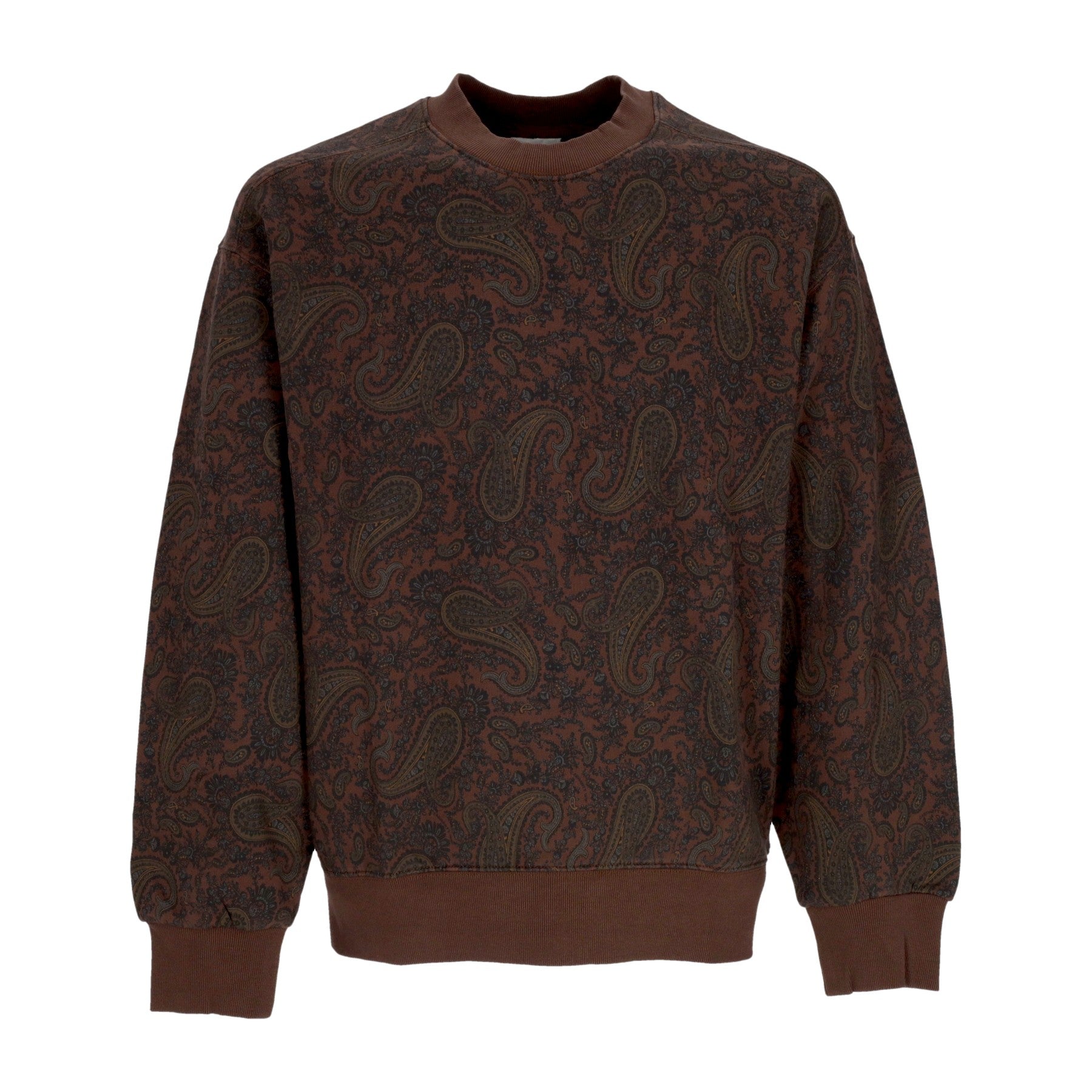 Carhartt Wip, Felpa Girocollo Uomo Paisley Sweater, Paisley Print/buckeye