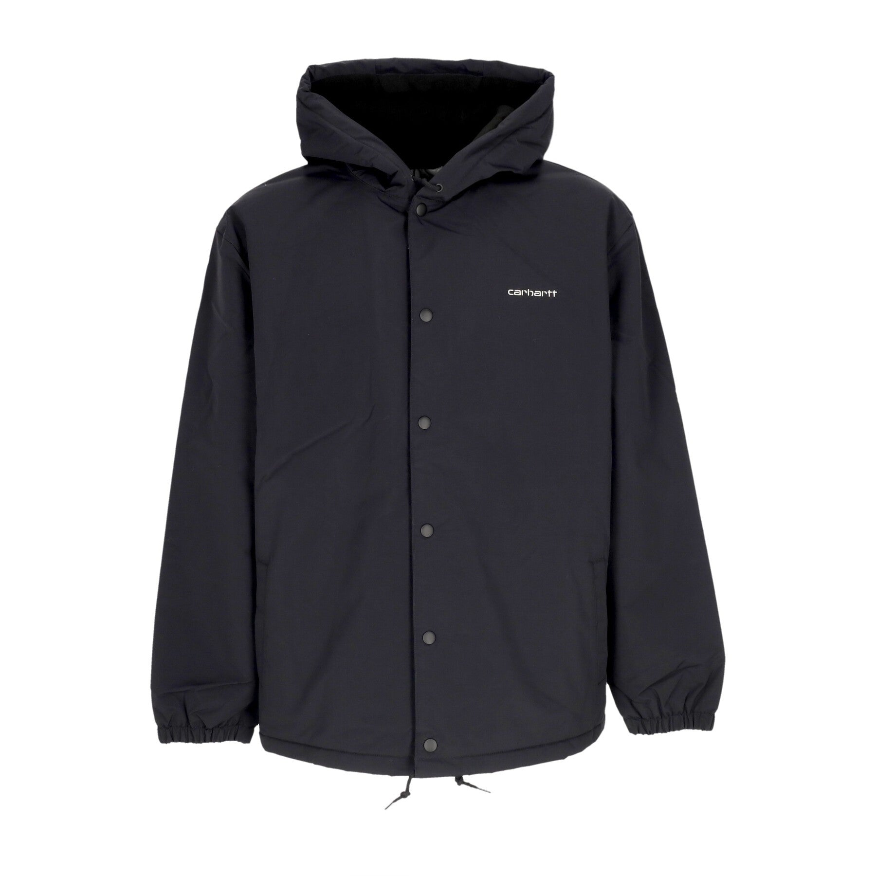 Carhartt Wip, Giubbotto Uomo Hooded Coach Jacket, Black/white