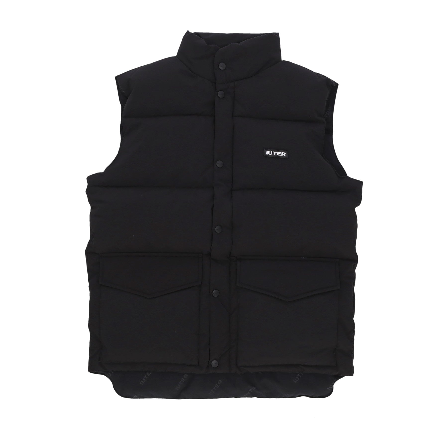 Iuter, Piumino Smanicato Uomo Puff Vest, Black