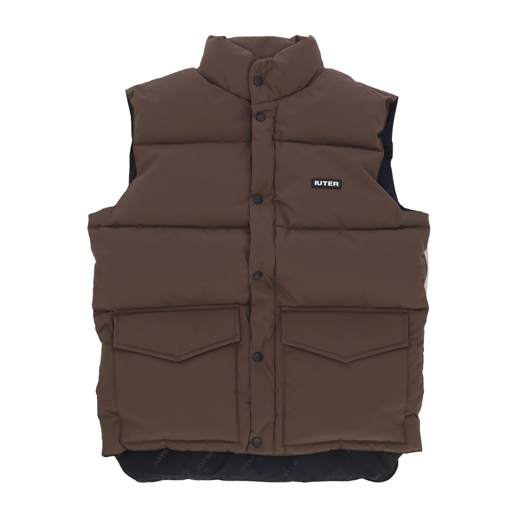 Iuter, Piumino Smanicato Uomo Puff Vest, Brown