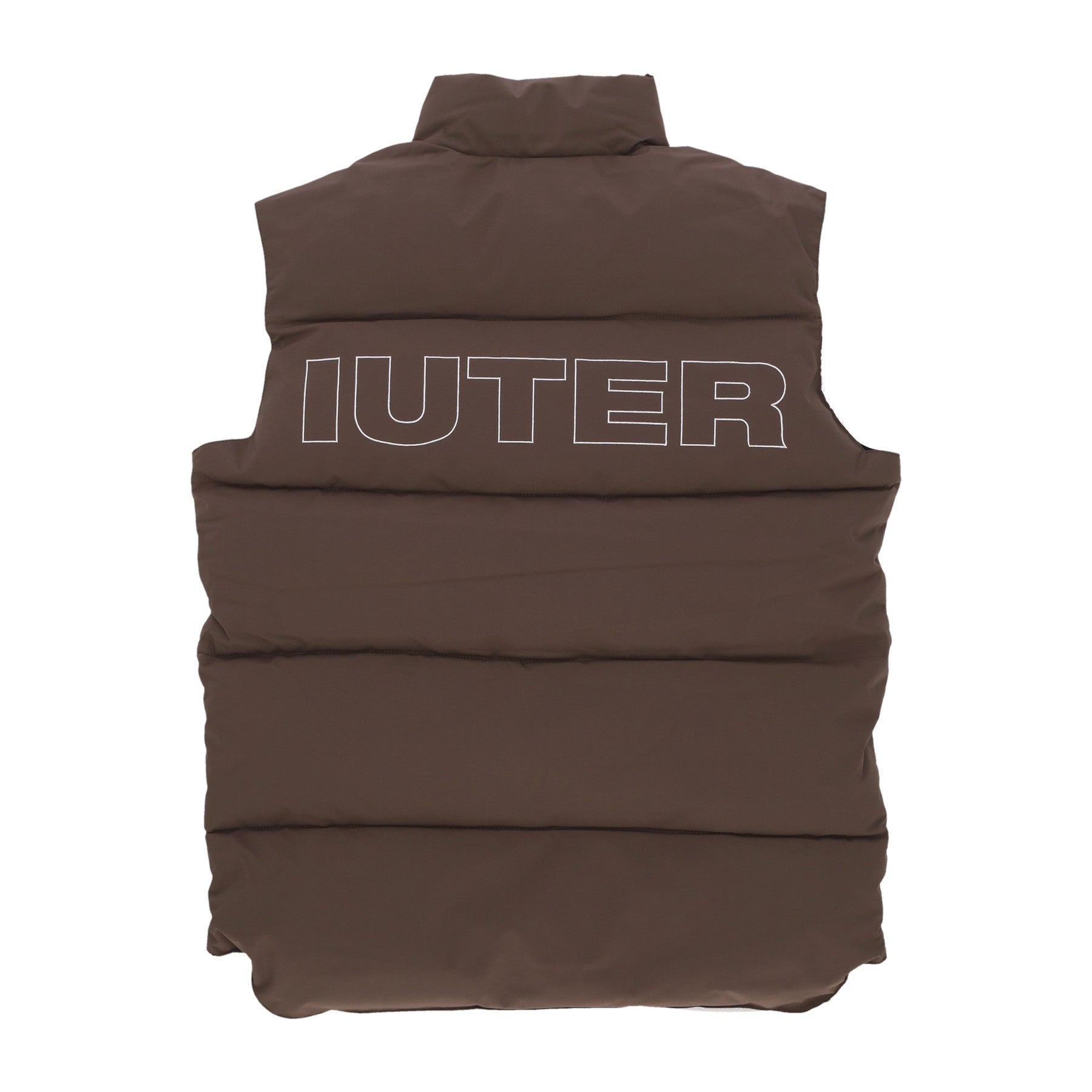 Iuter, Piumino Smanicato Uomo Puff Vest, Brown