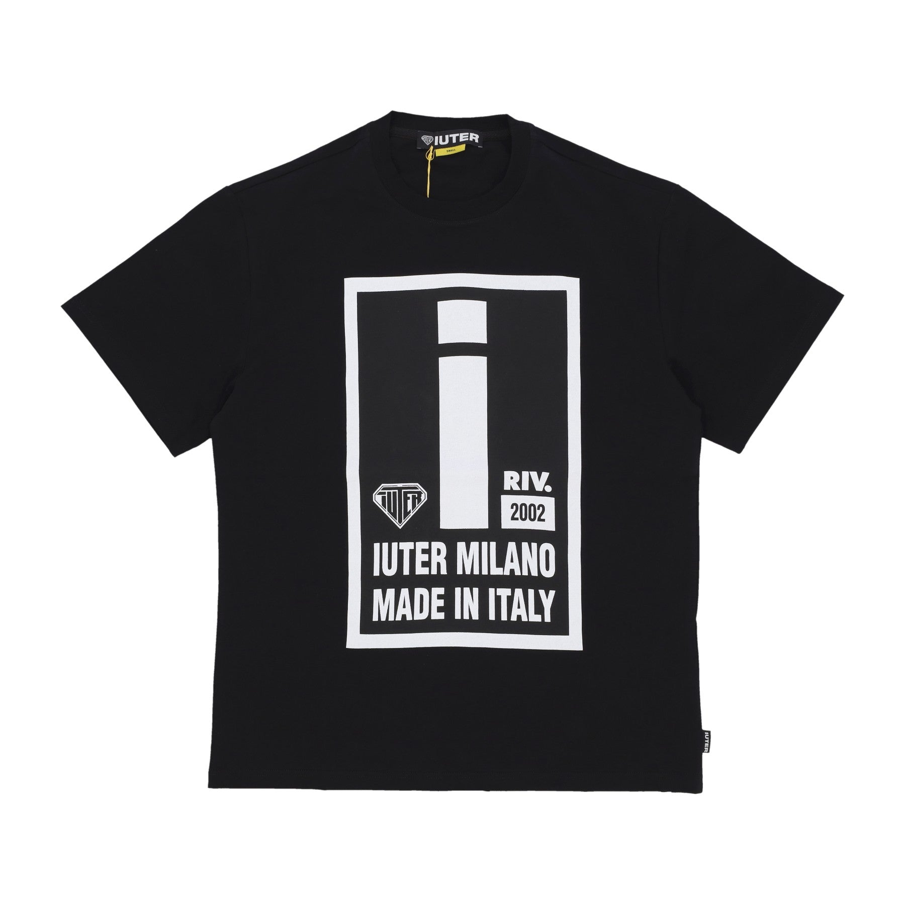 Iuter, Maglietta Uomo Vape Tee, Black