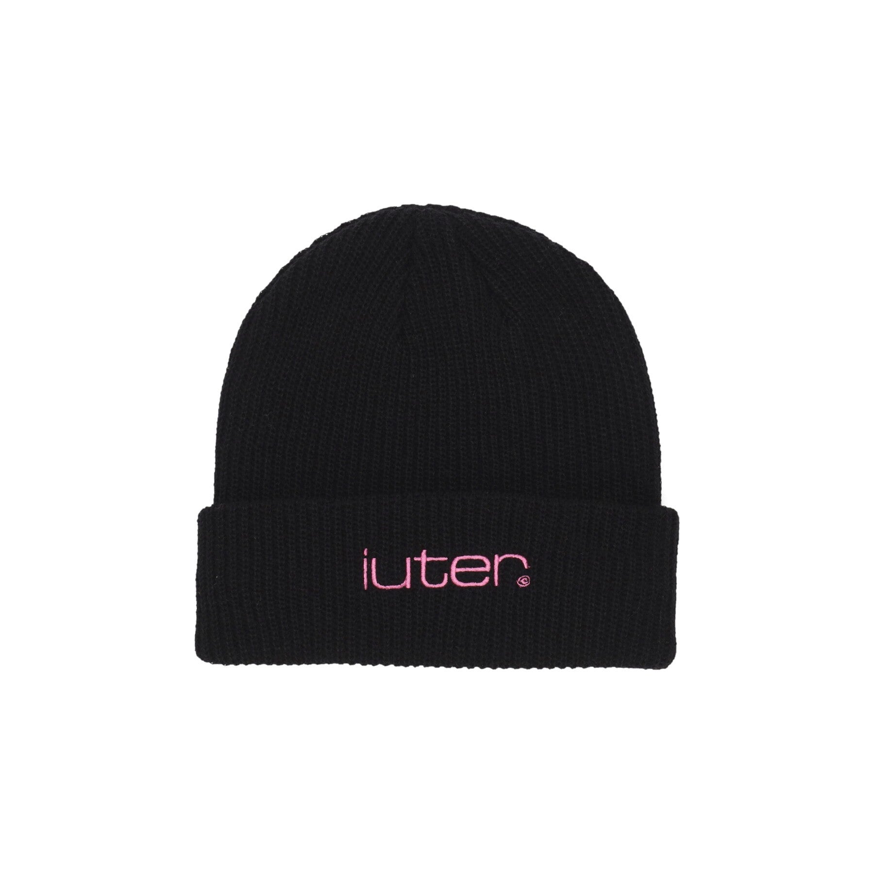 Iuter, Cappello Uomo Grid Beanie, Black