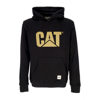 Caterpillar, Felpa Cappuccio Uomo Logo Hoodie, Black