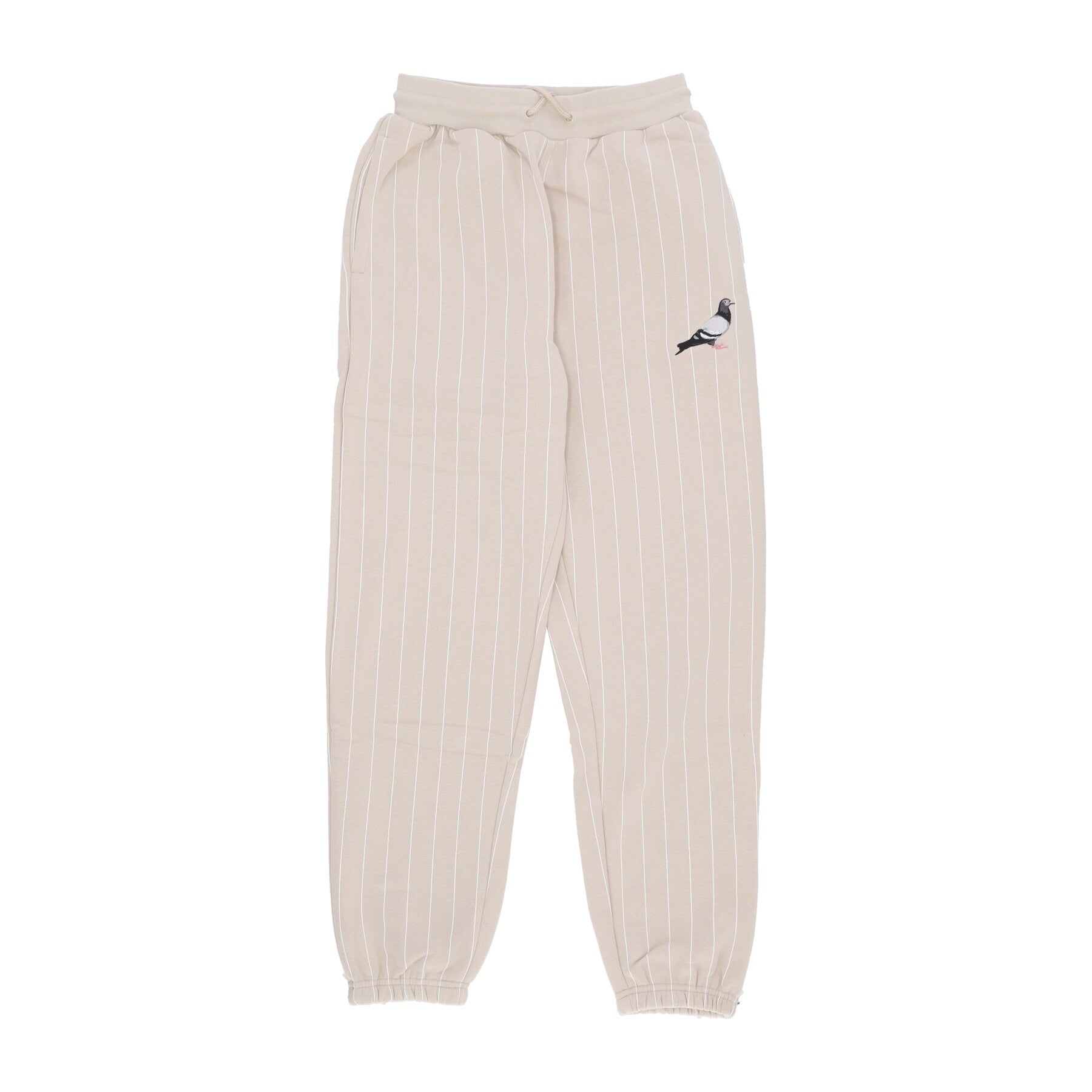 Staple, Pantalone Tuta Felpato Uomo Pinstripe Pigeon Sweatpant, Stone