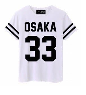 Men's T-Shirt Haru T-shirt "osaka 33" White Unique