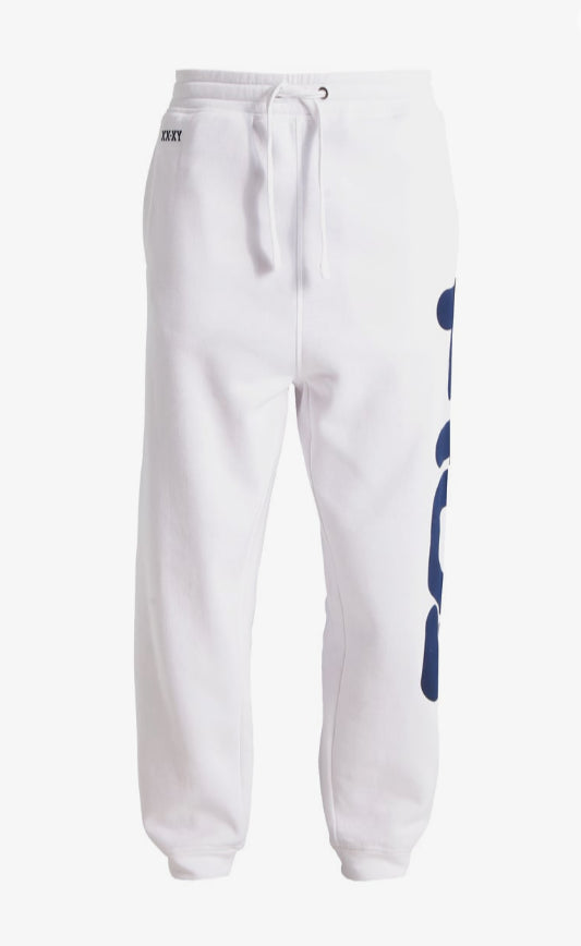 Men's Plush Tracksuit Pants Classic Basic Pants White